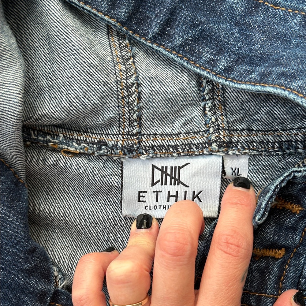 Ethik Denim Hooded Pullover Jacket - image 6